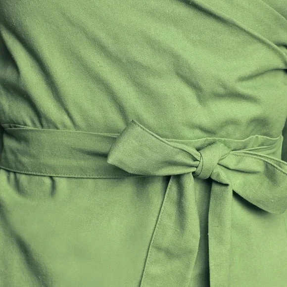 Green Off-the-Shoulder Puff Sleeve Mini Dress XS - Picture 5 of 5